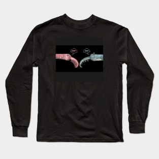 Anomalocaris, Cambrian predator, A.canadensis and A.briggsi by Katrina Kenny Long Sleeve T-Shirt